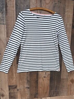 Boden Ella Long Sleeve Breton Top